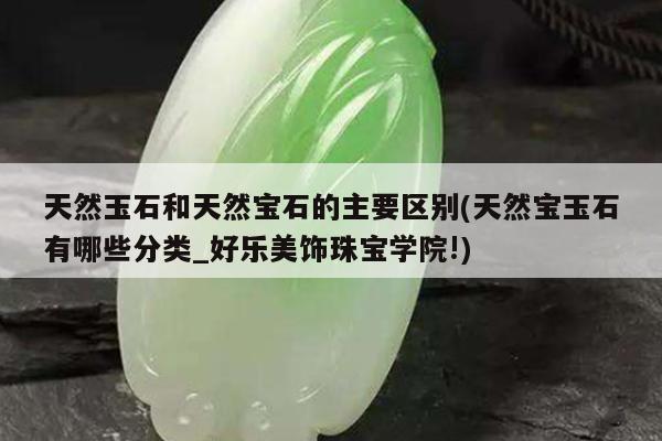天然玉石和天然宝石的主要区别(天然宝玉石有哪些分类_好乐美饰珠宝学院!)