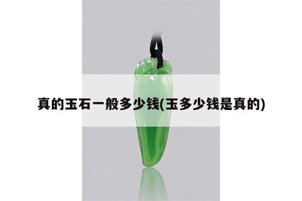 真的玉石一般多少钱(玉多少钱是真的)