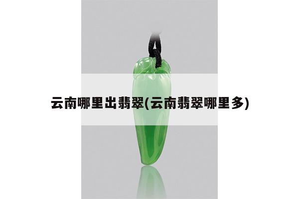 云南哪里出翡翠(云南翡翠哪里多)