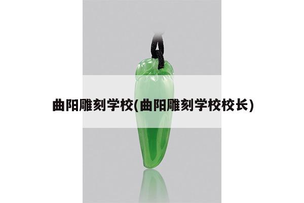 曲阳雕刻学校(曲阳雕刻学校校长)