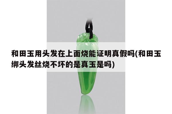和田玉用头发在上面烧能证明真假吗(和田玉绑头发丝烧不坏的是真玉是吗)