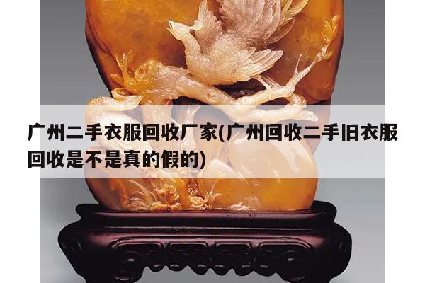 广州二手衣服回收厂家(广州回收二手旧衣服回收是不是真的假的)