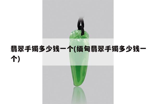 翡翠手镯多少钱一个(缅甸翡翠手镯多少钱一个)