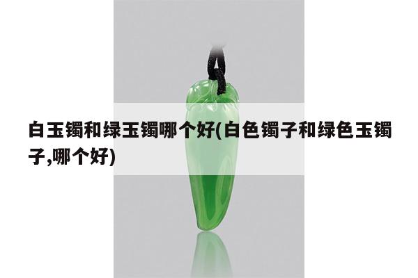 白玉镯和绿玉镯哪个好(白色镯子和绿色玉镯子,哪个好)