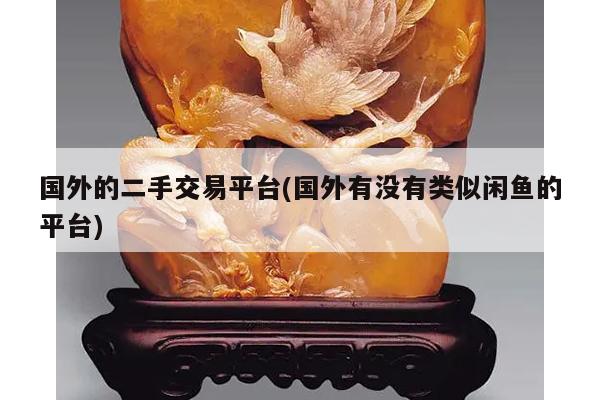 国外的二手交易平台(国外有没有类似闲鱼的平台)