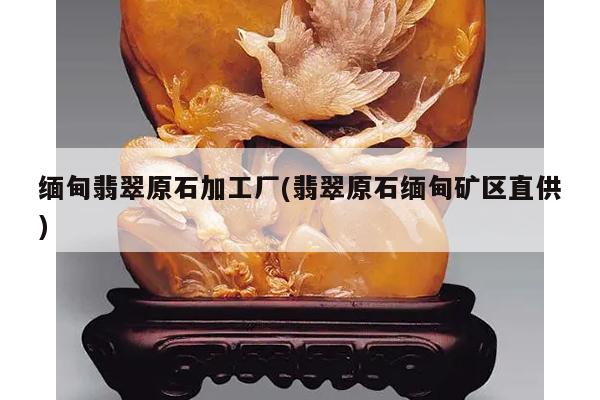 缅甸翡翠原石加工厂(翡翠原石缅甸矿区直供)