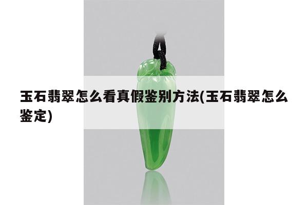 玉石翡翠怎么看真假鉴别方法(玉石翡翠怎么鉴定)