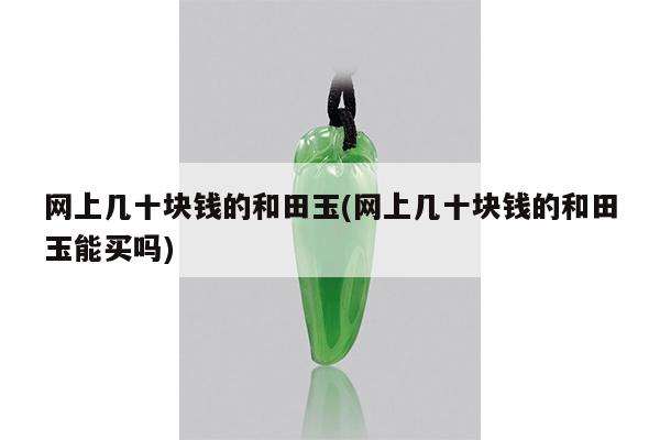 网上几十块钱的和田玉(网上几十块钱的和田玉能买吗)
