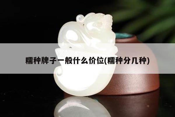 糯种牌子一般什么价位(糯种分几种)