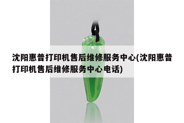 沈阳惠普打印机售后维修服务中心(沈阳惠普打印机售后维修服务中心电话)