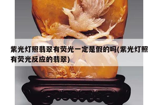 紫光灯照翡翠有荧光一定是假的吗(紫光灯照有荧光反应的翡翠)