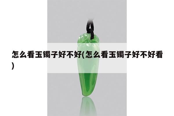 怎么看玉镯子好不好(怎么看玉镯子好不好看)