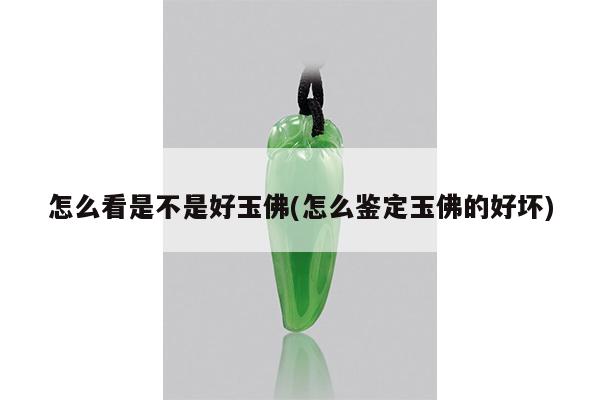 怎么看是不是好玉佛(怎么鉴定玉佛的好坏)