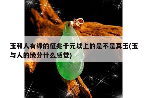 玉和人有缘的征兆千元以上的是不是真玉(玉与人的缘分什么感觉)