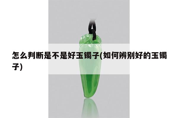 怎么判断是不是好玉镯子(如何辨别好的玉镯子)