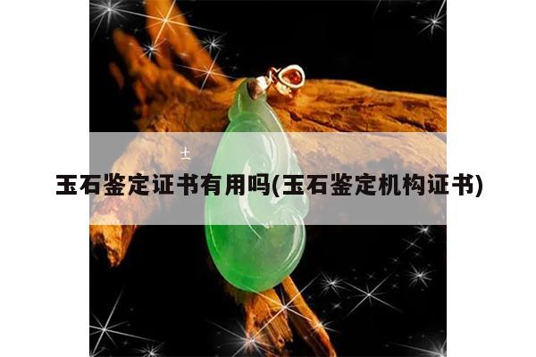 玉石鉴定证书有用吗(玉石鉴定机构证书)