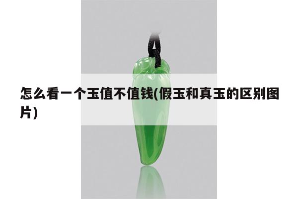 怎么看一个玉值不值钱(假玉和真玉的区别图片)