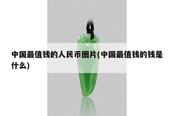中国最值钱的人民币图片(中国最值钱的钱是什么)