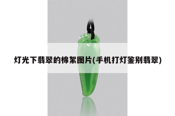 灯光下翡翠的棉絮图片(手机打灯鉴别翡翠)