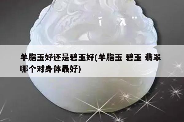 羊脂玉好还是碧玉好(羊脂玉 碧玉 翡翠 哪个对身体最好)