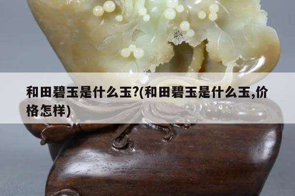 和田碧玉是什么玉?(和田碧玉是什么玉,价格怎样)