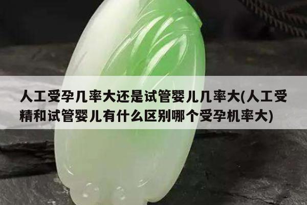 人工受孕几率大还是试管婴儿几率大(人工受精和试管婴儿有什么区别哪个受孕机率大)