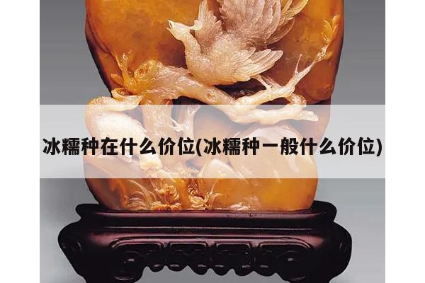 冰糯种在什么价位(冰糯种一般什么价位)