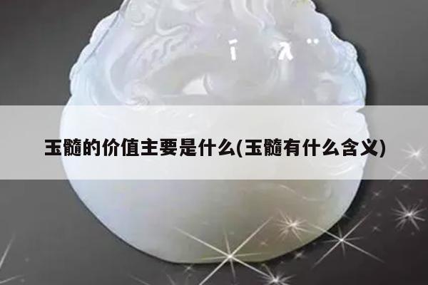 玉髓的价值主要是什么(玉髓有什么含义)
