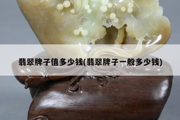 翡翠牌子值多少钱(翡翠牌子一般多少钱)