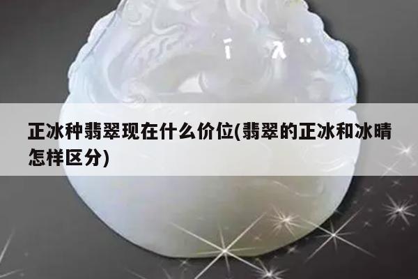 正冰种翡翠现在什么价位(翡翠的正冰和冰晴怎样区分)