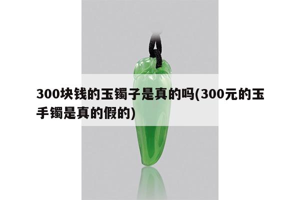 300块钱的玉镯子是真的吗(300元的玉手镯是真的假的)