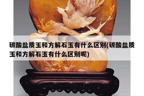 碳酸盐质玉和方解石玉有什么区别(碳酸盐质玉和方解石玉有什么区别呢)