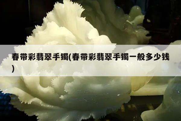 春带彩翡翠手镯(春带彩翡翠手镯一般多少钱)