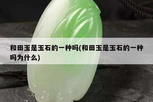 和田玉是玉石的一种吗(和田玉是玉石的一种吗为什么)
