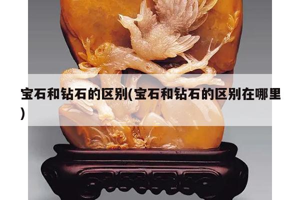 宝石和钻石的区别(宝石和钻石的区别在哪里)