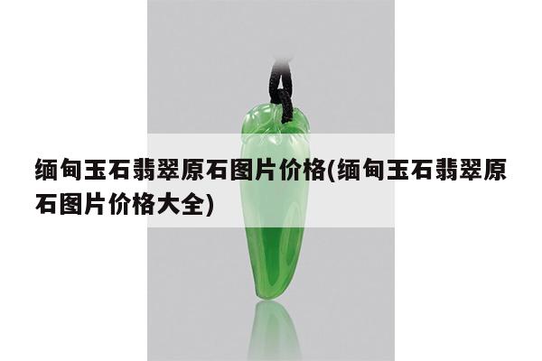 缅甸玉石翡翠原石图片价格(缅甸玉石翡翠原石图片价格大全)
