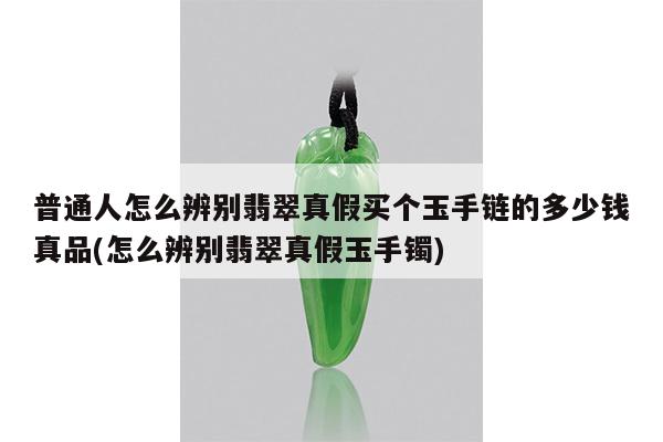 普通人怎么辨别翡翠真假买个玉手链的多少钱真品(怎么辨别翡翠真假玉手镯)