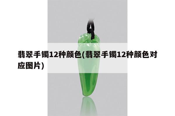 翡翠手镯12种颜色(翡翠手镯12种颜色对应图片)