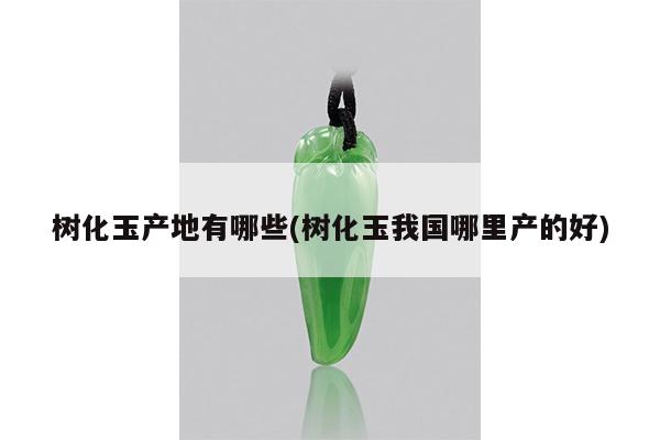 树化玉产地有哪些(树化玉我国哪里产的好)