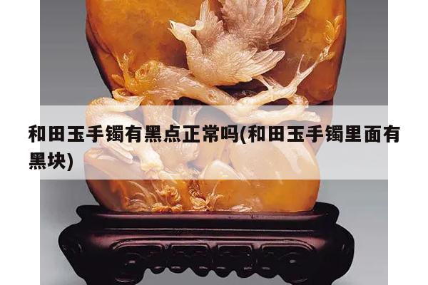 和田玉手镯有黑点正常吗(和田玉手镯里面有黑块)
