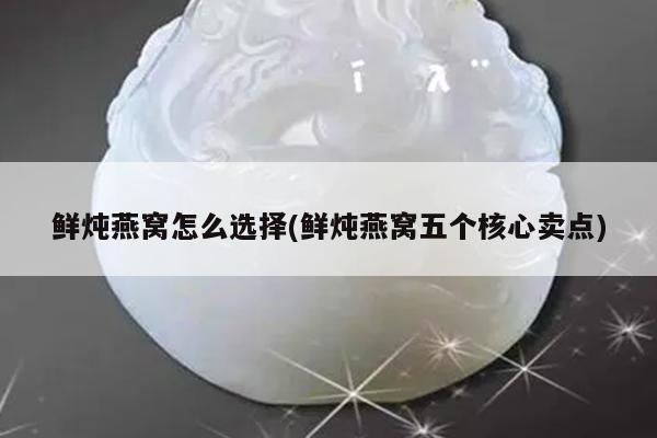 鲜炖燕窝怎么选择(鲜炖燕窝五个核心卖点)