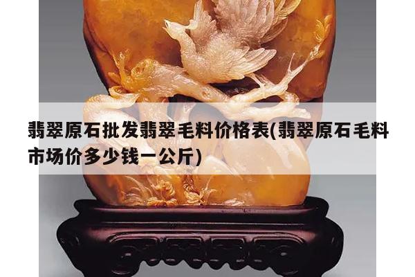 翡翠原石批发翡翠毛料价格表(翡翠原石毛料市场价多少钱一公斤)