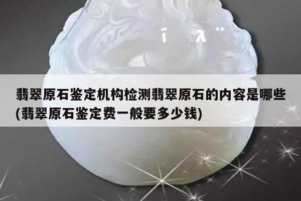 翡翠原石鉴定机构检测翡翠原石的内容是哪些(翡翠原石鉴定费一般要多少钱)