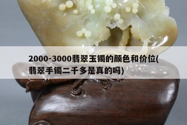 2000-3000翡翠玉镯的颜色和价位(翡翠手镯二千多是真的吗)