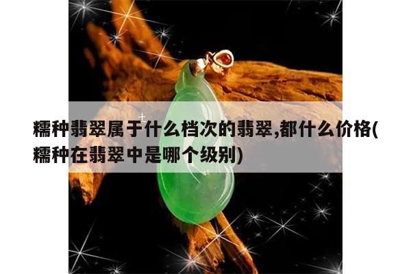 糯种翡翠属于什么档次的翡翠,都什么价格(糯种在翡翠中是哪个级别)