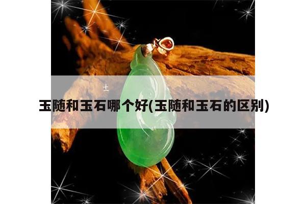 玉随和玉石哪个好(玉随和玉石的区别)