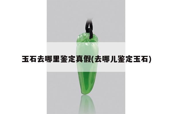 玉石去哪里鉴定真假(去哪儿鉴定玉石)