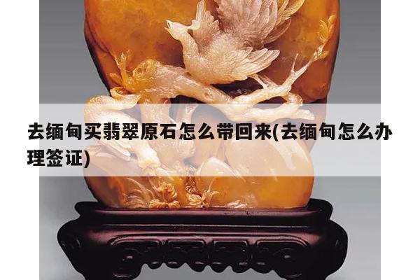 去缅甸买翡翠原石怎么带回来(去缅甸怎么办理签证)