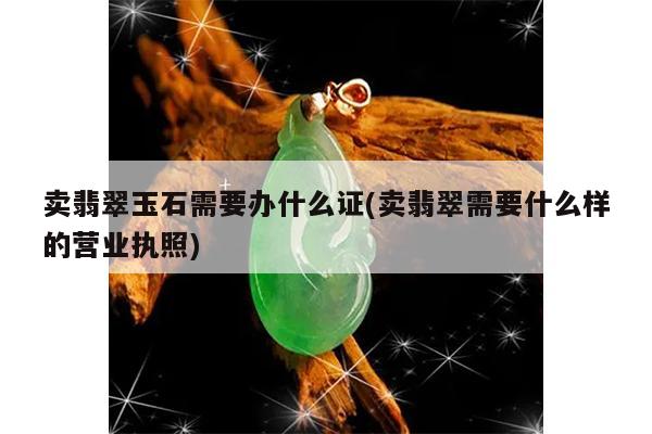 卖翡翠玉石需要办什么证(卖翡翠需要什么样的营业执照)