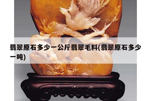 翡翠原石多少一公斤翡翠毛料(翡翠原石多少一吨)
